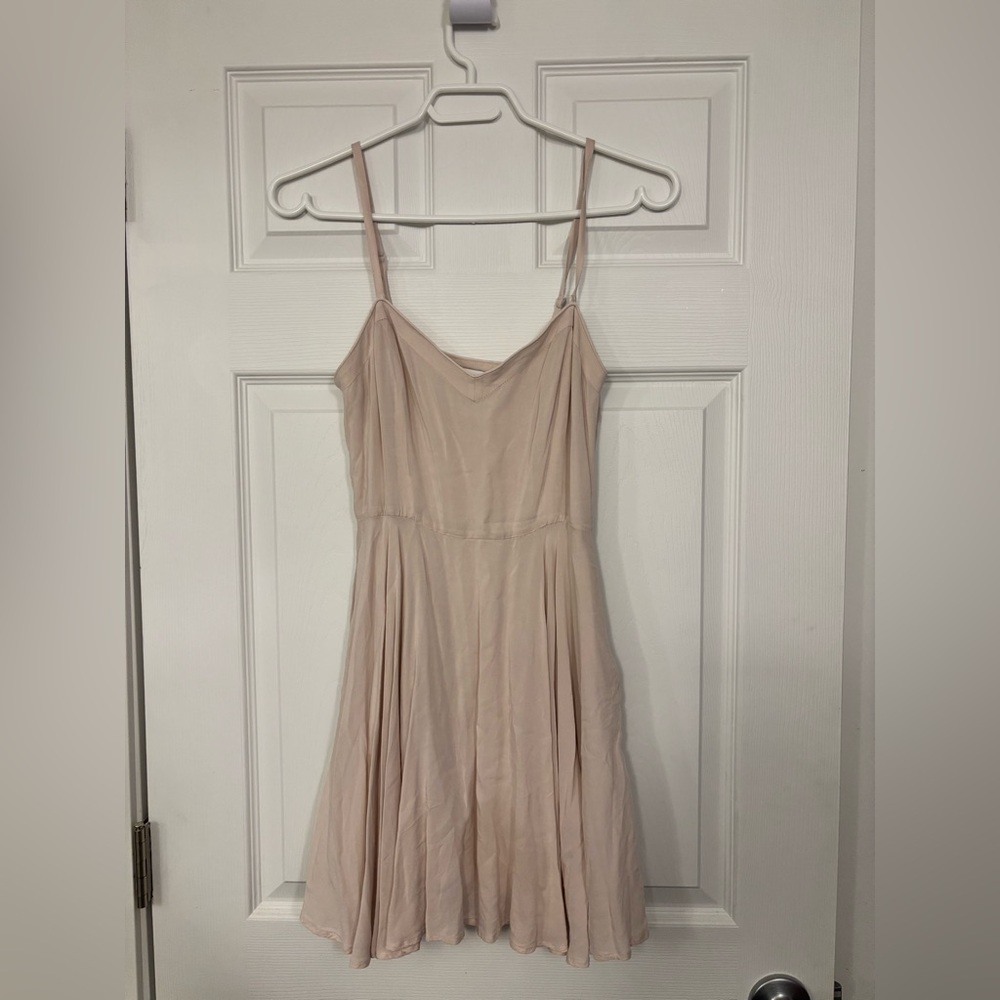Talula Blush Pink Spaghetti-Strap Swing Dress